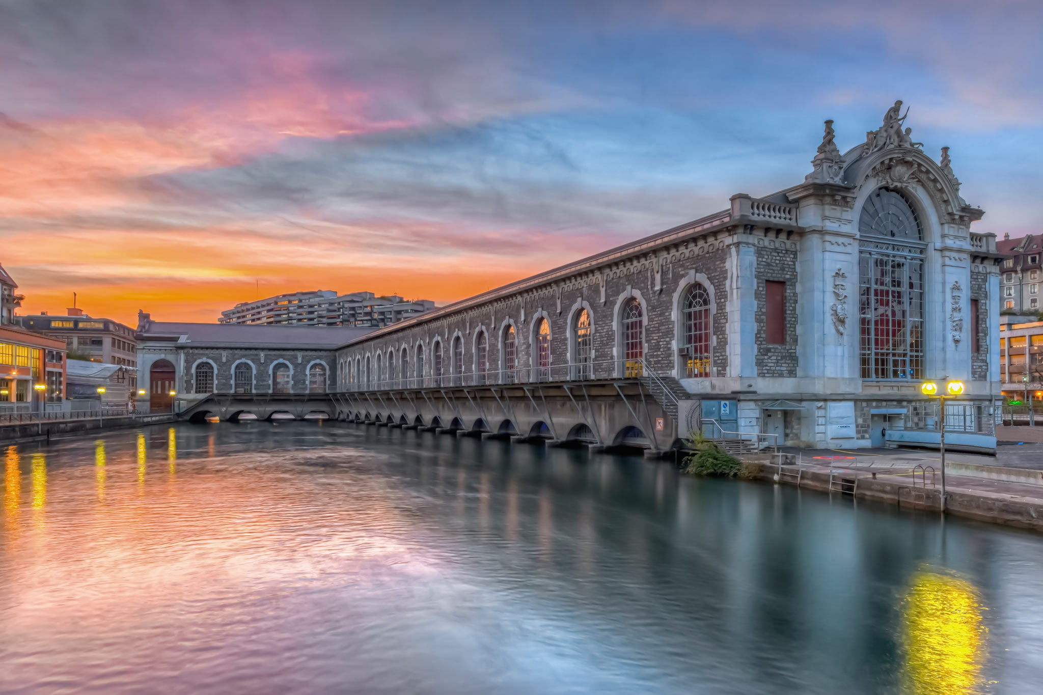 Batiment des Forces Motrices, Geneva, Switzerland. Photo: iStock.com/Elenarts