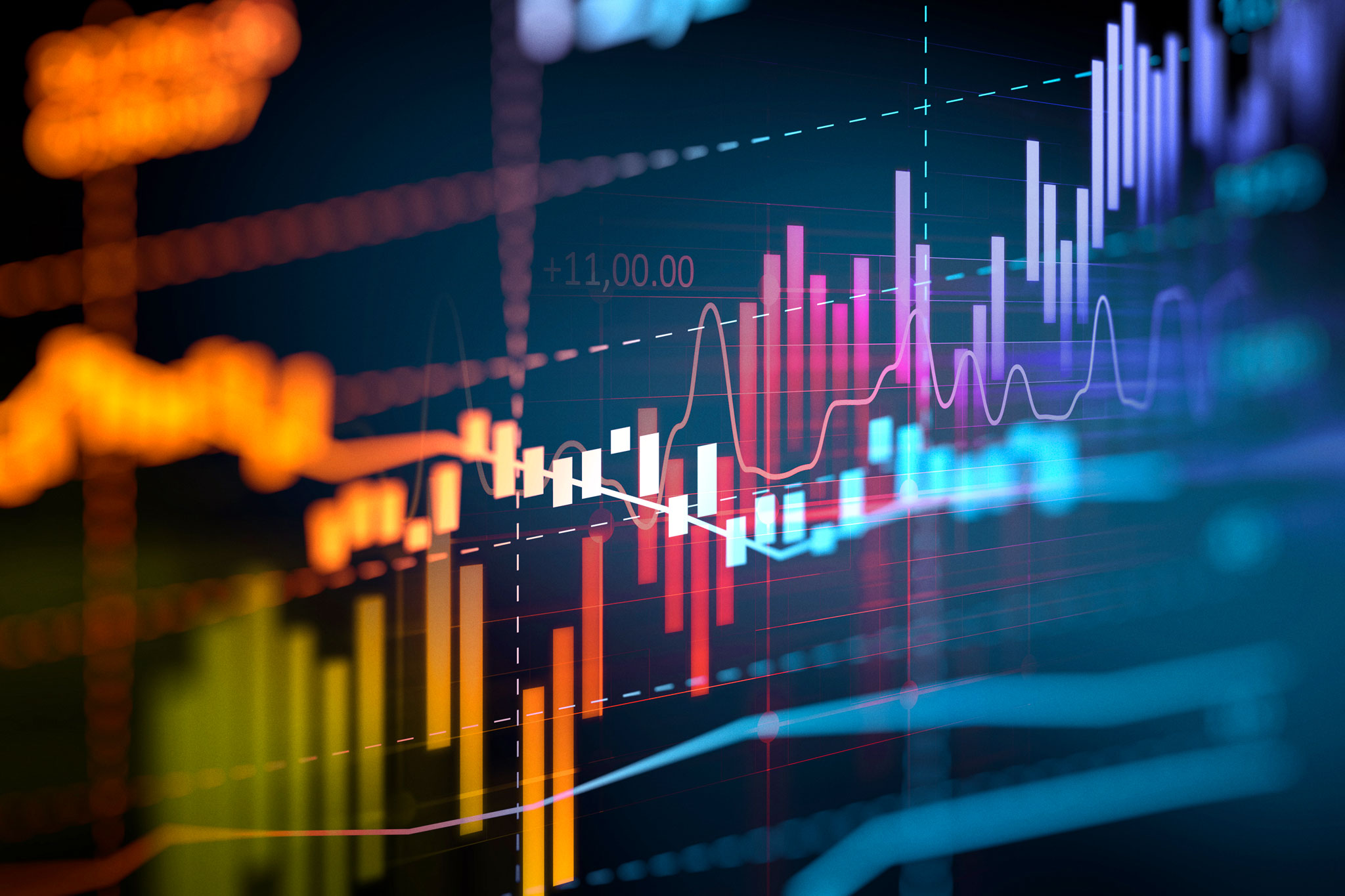 Business Intelligence graphs. Photo: iStock.com/monsitj/Monsit Jangariyawong